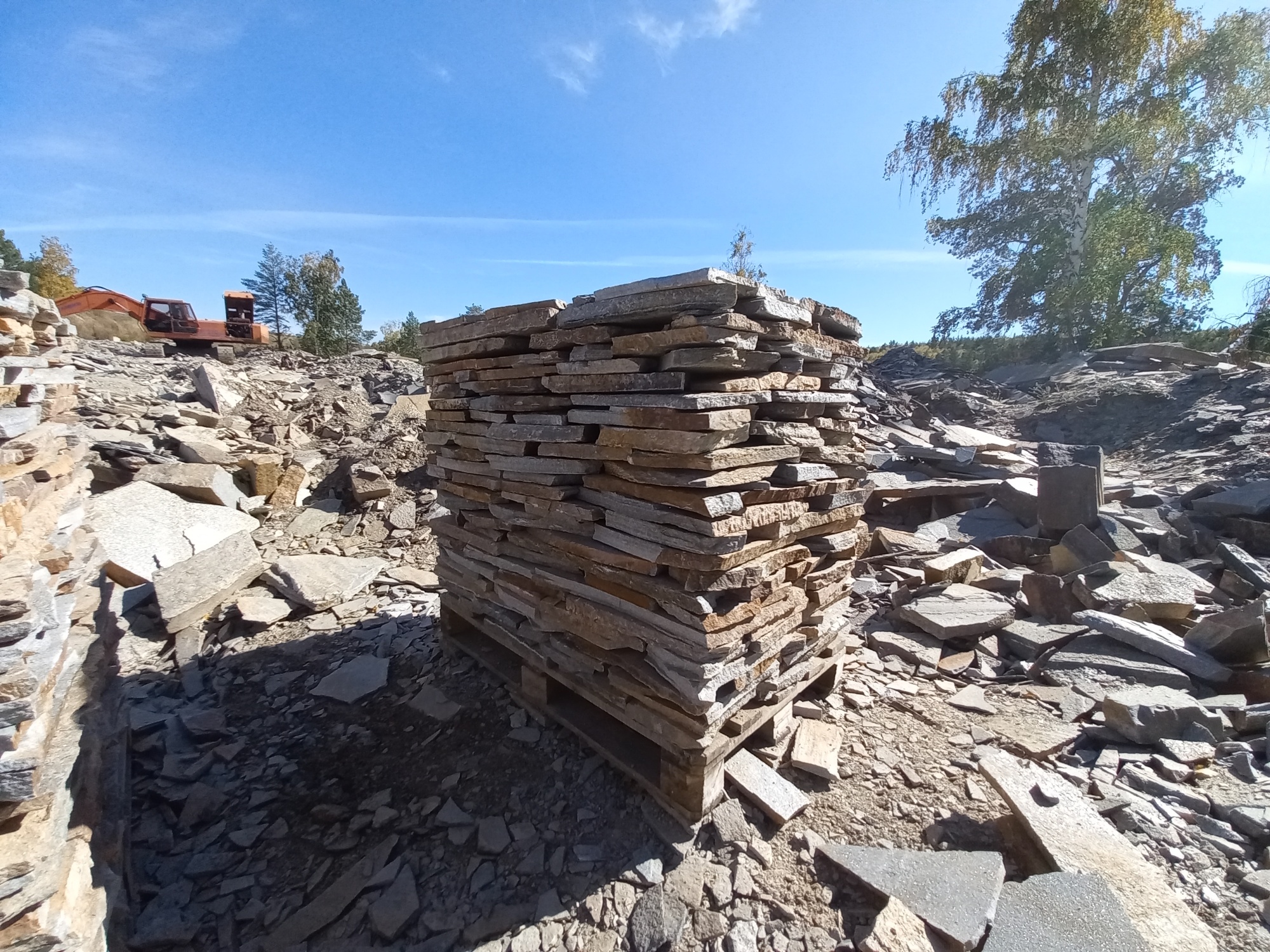 Плитняк златолит серебристый для мощения на бетон купить в Ступино