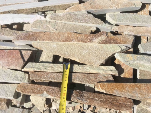 Горбушка златолит золотистый для облицовки купить в Ступино