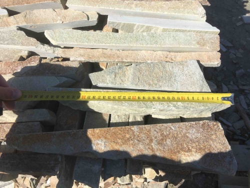 Горбушка златолит золотистый для облицовки купить в Ступино