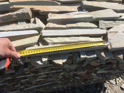 Горбушка златолит золотистый для облицовки купить в Ступино