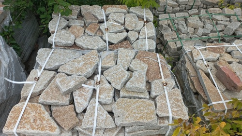 Гранитный плитняк галтованный для парковки купить в Ступино